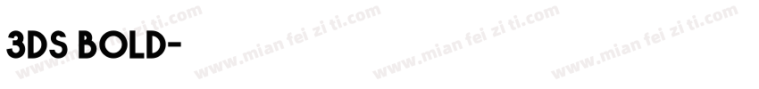 3ds bold字体转换